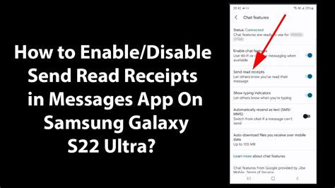 Read receipts not working in Samsung messages after latest