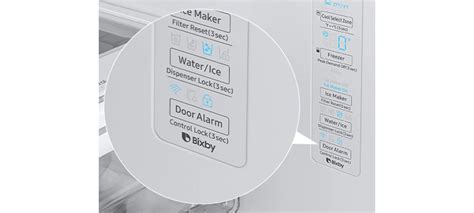 Samsung refrigerator control panel blinking.  Refer to the user manual fo...