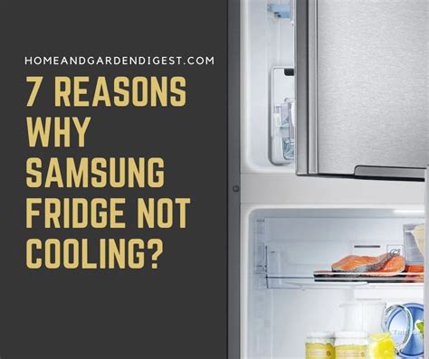 Samsung refrigerator not cooling. This is a Samsung refrigerator troubleshooting guide for when a refrigerator is not cooling: 1. Check the Condenser Fan Motor. To check the fan motor, turn the blades of the fan with your hand. They should turn without a hitch. If there is any resistance, the motor of the fan could be faulty. 