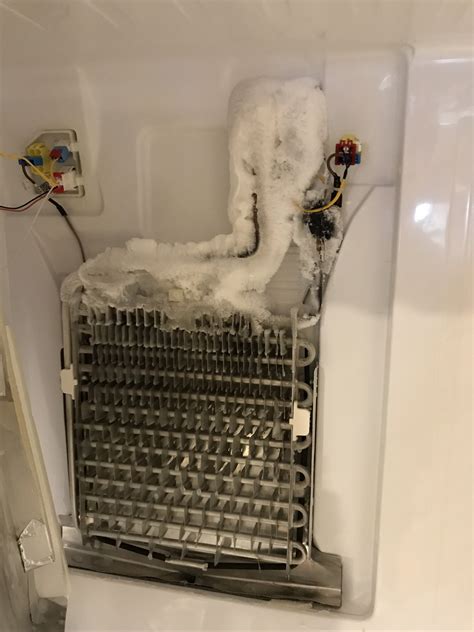 Samsung refrigerator problems. Alternatively, contact Samsung to request assistance. 4. Defrost Drain. Check the drain to see if there is a layer of ice over it, keeping the water from the defrost cycle from draining. If this is the case, it will explain the leak you see. Pour some warm water down the drain using a turkey baster. 