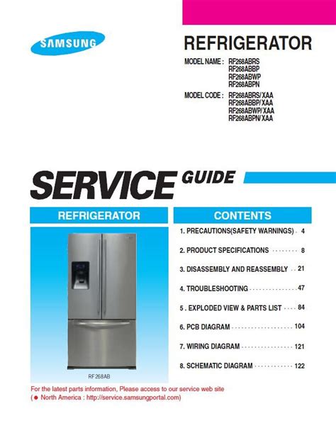 Samsung refrigerator repair manual rf268abrs xaa. - Where can i get a service manual for volvo penta d1 30 a.