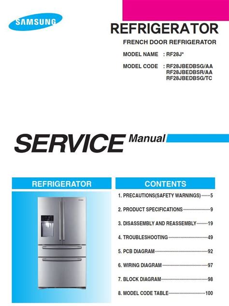 Samsung rf263afwp service manual repair guide. - 1984 buick regal haynes repair manual.