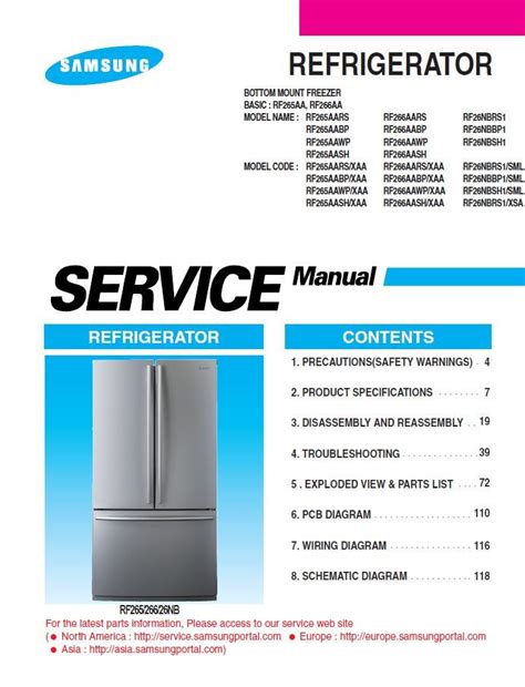 Samsung rf266aawp service manual and repair guide. - Statistical thermodynamics and microscale thermophysics solutions.