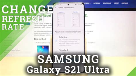 Samsung s21 ultra refresh rate.  Make an informed buying decision with our...
