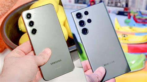 Samsung s23 vs s23 ultra. 89 out of 100. VS. 68 out of 100. Samsung Galaxy S23 Ultra. Samsung Galaxy A54 5G. Here we compared two smartphones: the 6.8-inch Samsung Galaxy S23 Ultra (with Snapdragon 8 Gen 2 Mobile Platform for Galaxy) that was released on February 1, 2023, against the Samsung Galaxy A54 5G, which is powered by Exynos 1380 and came out 2 … 