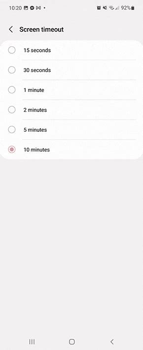 Samsung screen timeout never.  Follow different methods as per your enterprise's requiremen...