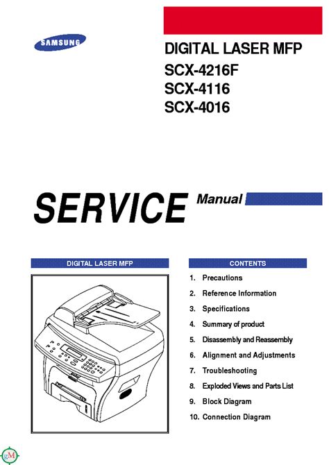 Samsung scx 4016 scx 4116 scx 4216f service repair manual. - Xerox workcentre pro 128 service manual.
