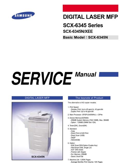 Samsung scx 6345 scx 6345n service manual repair guide. - La guida ufficiale isc 2 a sscp cbk di gordon.