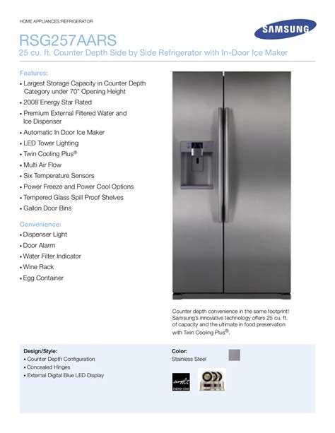 Samsung side by side refrigerator owners manual. - Answers to study guide roman republic.