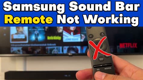 Samsung sound bar not working.  (AC-Adapter, Remote, Cables, Subwoofer an...