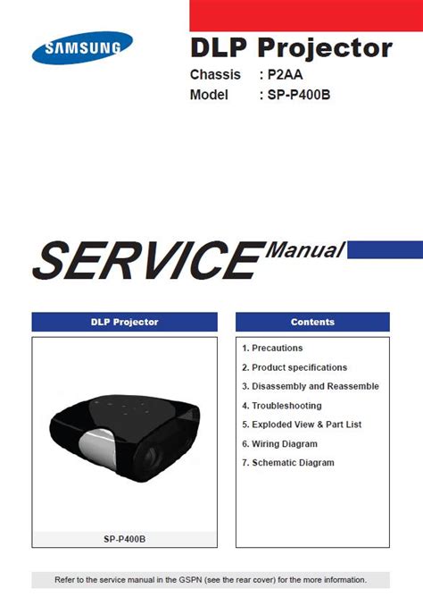 Samsung sp p400b service manual repair guide. - Budhu soil mechanics and foundations solutions manual.