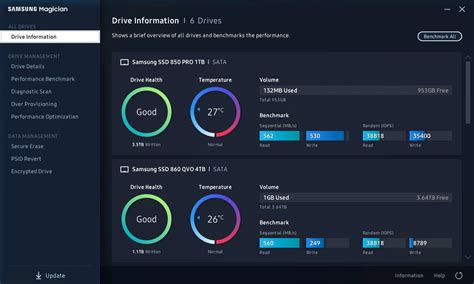 Samsung ssd magician. Samsung SSD Magician is a software tool to manage and optimize Samsung memory products, including SSDs, memory cards, and USB drives. It offers features … 