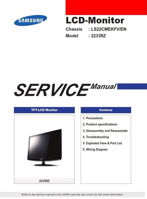 Samsung syncmaster 2233rz service manual repair guide. - The great ocean road a flash packers guide.