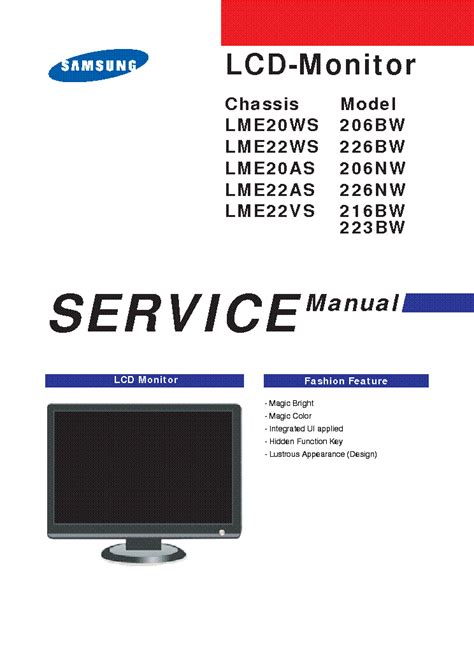 Samsung syncmaster 223bw service manual repair guide. - Handbook of partial least squares concepts methods and applications.