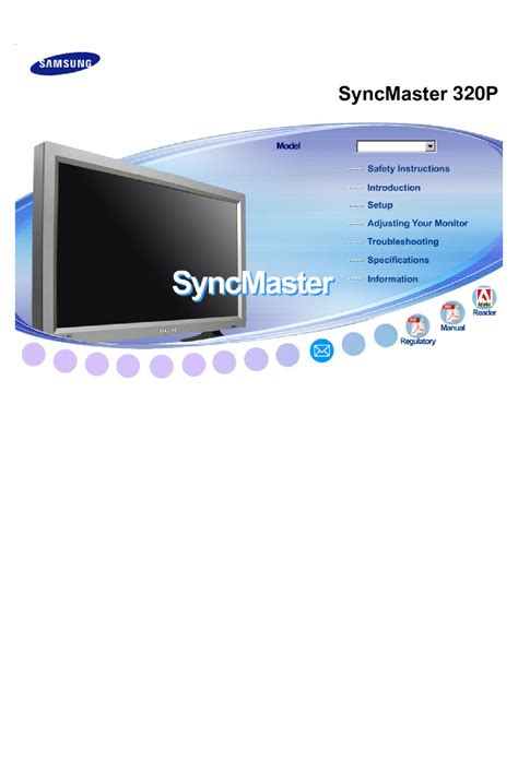 Samsung syncmaster 320p service manual repair guide. - Conto, canto e encanto com a minha história....