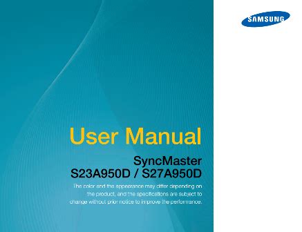 Samsung syncmaster s23a950d s27a950d service manual repair guide. - Honda odyssey timing belt replacement procedure manual.