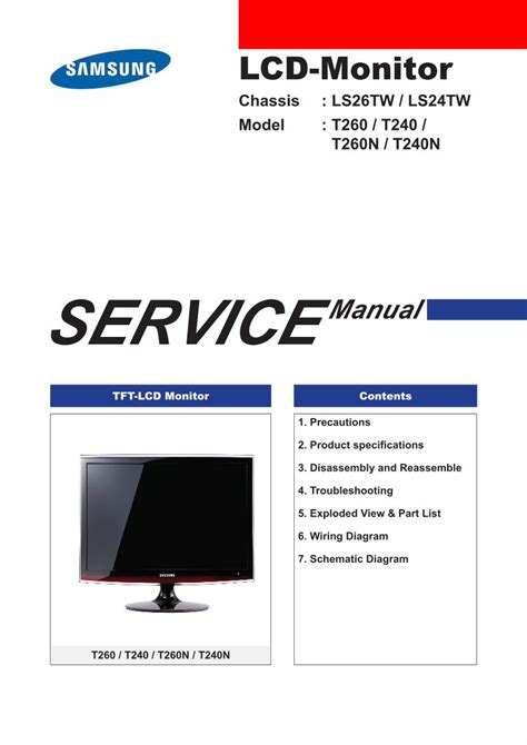 Samsung syncmaster t240 service manual repair guide. - Gran vitara v6 auto workshop repair manual.