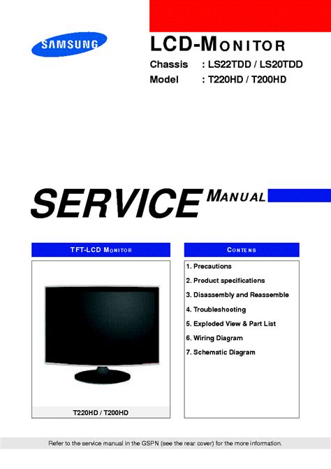Samsung t200hd t220hd manuale di servizio. - Come la letteratura come un professore guida allo studio chiave di risposta.
