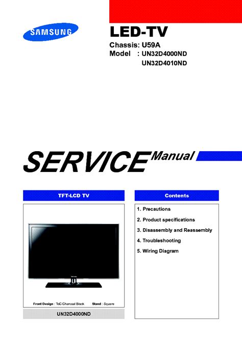 Samsung un32d4000nd un32d4010nd led tv service manual. - Stihl 034 036 036qs service reparatur reparaturanleitung download herunterladen.