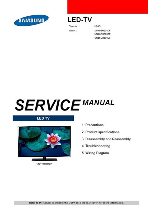 Samsung un40eh6030 un40eh6030f service manual and repair guide. - Seconde apologie pour l'uniuersité de paris.