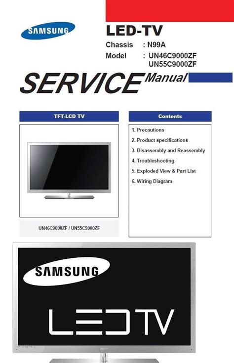 Samsung un46c9000zf un55c9000zf led tv service manual. - The focal easy guide to after effects by curtis sponsler.