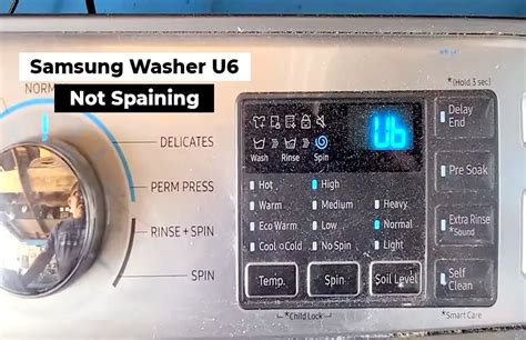 Samsung washer u6 not spinning. Things To Know About Samsung washer u6 not spinning. 