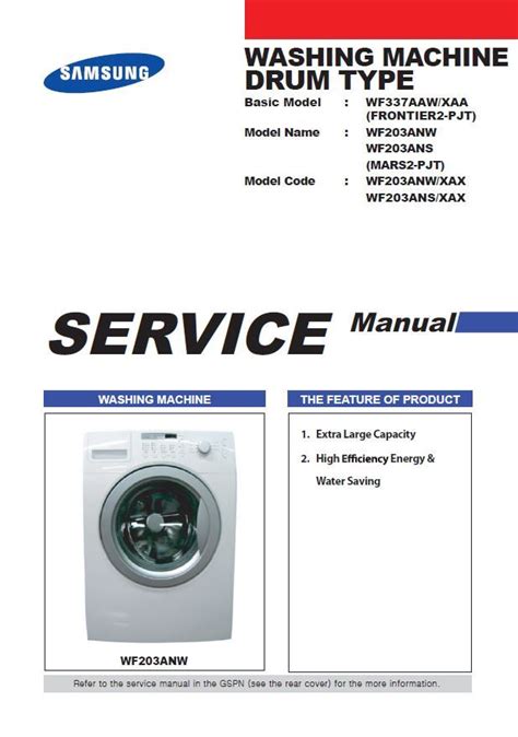 Samsung wf203anw wf203ans service manual and repair guide. - Volvo fm12 14 speed transmission workshop manual.