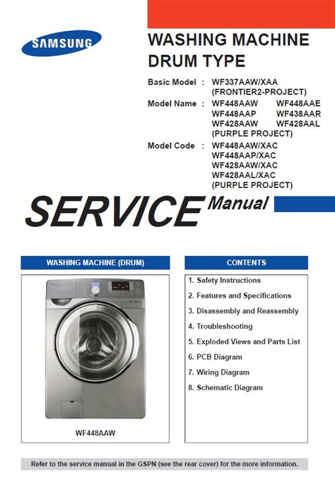 Samsung wf448aaw wf448aap wf448aae service manual. - Hydro flame furnace manual atwood model 7916.