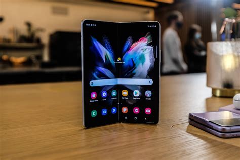 Samsung zfold-3. The Samsung Galaxy Z Fold 3. AP Photo/Tristan Werkmeister. The original Samsung Galaxy Fold was a bleeding-edge, futuristic product—a screen that folded in half—that was as much about ... 