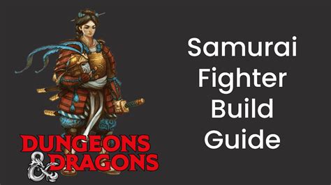 Samurai (Fighter) Build Guide in D&D 5e HDIWDT YouTube