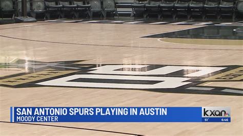 San Antonio Spurs to play at Moody Center Thursday