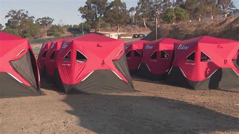San Diego's second safe sleeping lot opens, some say 'not a solution'