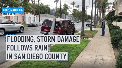 San Diego River floods nearby streets