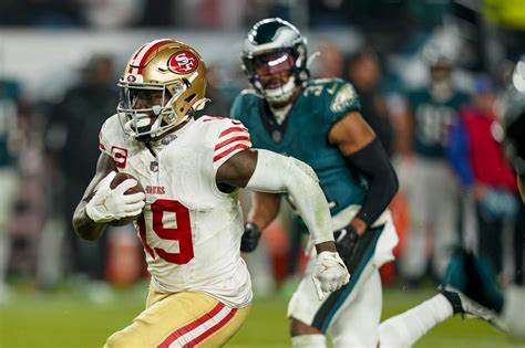 San Francisco’s Brock Purdy throws 4 TD passes as 49ers thump injured Hurts, Eagles 42-19