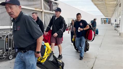 San Francisco firefighters return from volunteering in Maui