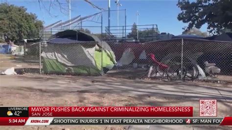 San Jose mayor pushes back on bill criminalizing homelessness