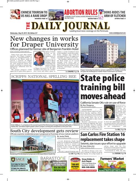 San Mateo Daily Journal 05 31 19 Edition