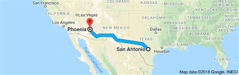 Your trip begins in San Antonio, Texas. It ends in Phoenix, Arizona. If you're planning a road trip, you might be interested in seeing the total driving distance from San Antonio, TX to Phoenix, AZ. You can also calculate the cost to drive from San Antonio, TX to Phoenix, AZ based on current local gas prices and an estimate of your car's best .... 