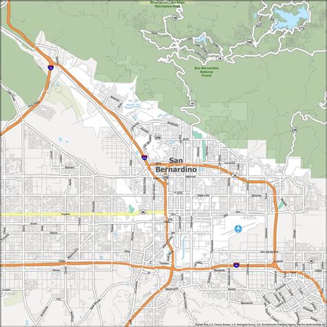 San bernardino access. Downtown San Bernardino Court Parking Map. Downtown San Bernardino Map/Points of Interest (Color) 