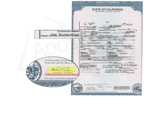 San bernardino county birth certificates. The cost for a certified copy of a birth certificate is $32.00. Payment may be cash, check, or money order payable to County of San Diego Public Health Services. Credit and debit cards are accepted through VitalChek. Office Hours: 9:00 a.m. - 5:00 p.m., Monday through Friday. Office Location: 