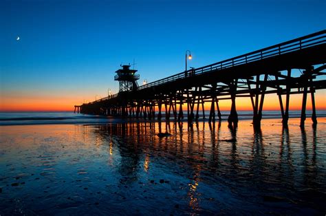 The 90-year-old San Clemente Pier in San Clemente, CA, o