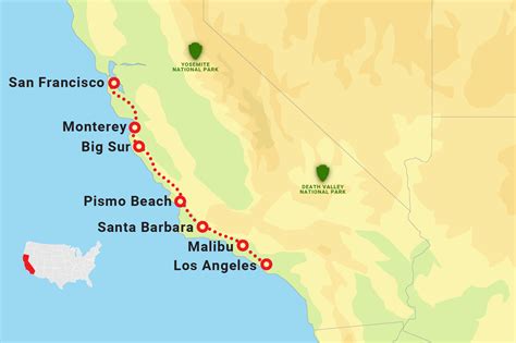 A road trip from San Francisco to Los Angeles is only about six hours with light traffic. A road trip from Los Angeles to San Francisco will take a similar amount of drive time. Either direction is about a 380-mile drive. Just make sure to add some time if you’re driving through the city of Los Angeles..