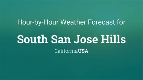 San jose ca hourly weather. Things To Know About San jose ca hourly weather. 