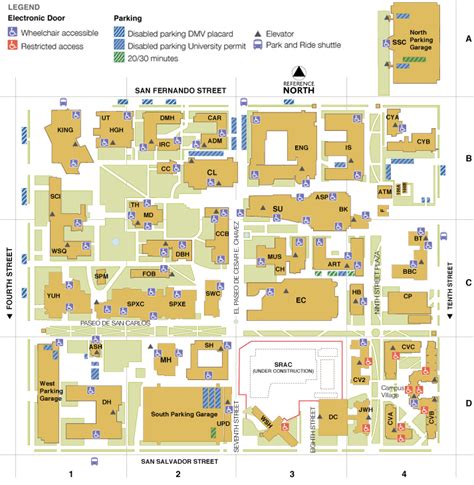 Located in the heart of downtown San José, find directions to our main SJSU campus and available parking garages. South Campus Only 8 blocks from main campus, find directions to SJSU's South Campus..