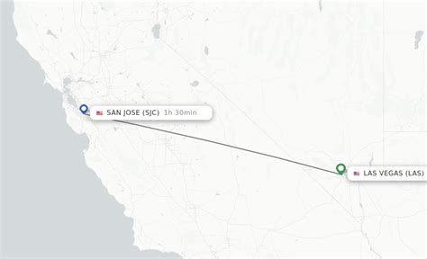 San jose to vegas flights. With 4 different airlines operating flights between San Jose and Las Vegas, there are, on average, 540 flights per month. This equates to about 126 flights per week, and 18 flights per day from SJC to LAS. 