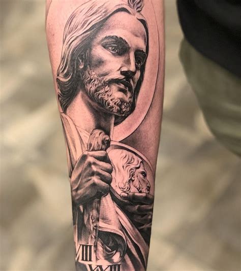 This item in the San Judas Tadeo tattoo is either the handle of a club or an axe. It refers to the fact that he was decapitated. San Judas Tattoo Design with Different Halo Patterns San Judas Tadeo tattoos differ from one another when it comes to halo patterns. Source Image: instagram.com Download Image Heavy Planet : 2012 Nov 1, …