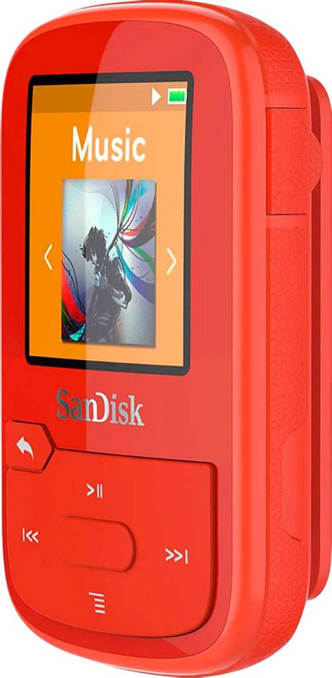 SanDisk 32GB Clip Sport Plus MP3 Player, Red - *Read Description