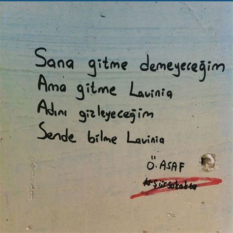 Sana Gitme Demeyeceğim Ama Gitme.