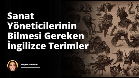 Sanat Yöneticilerinin Bilmesi Gereken İngilizce Terimler IIENSTITU.