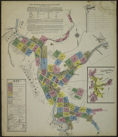 The maps are at a scale of 50-feet to one-inch on 21" x 25" sheets of paper. Sanborn Maps helped insurance agents in the late 19th and early 20th centuries .... 